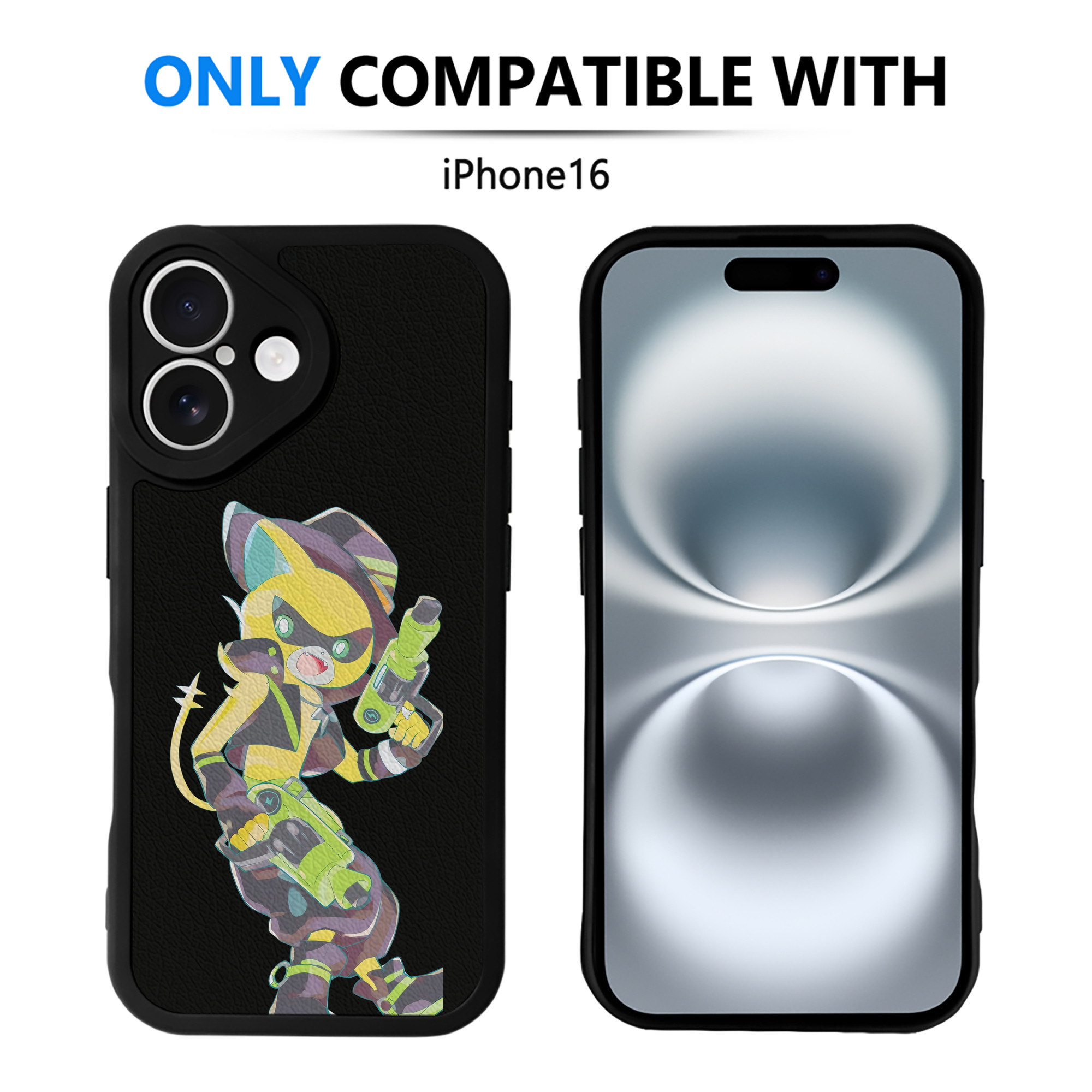 （画像用） 妖怪ウォッチ Yo-kai Watch 【iPhone 16シリーズ対応】シリコンスマホケース（レザー調） 材質：シリコン